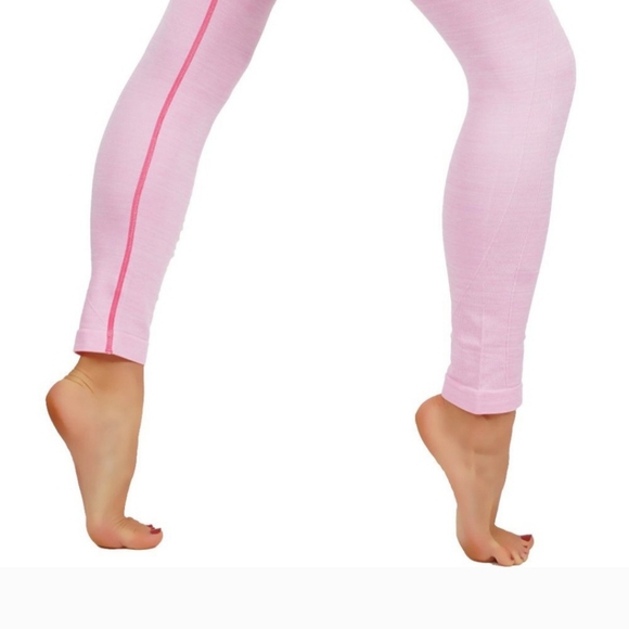 Yelete Ombre High Waisted Pink Leggings, Size Medium - Picture 3 of 3